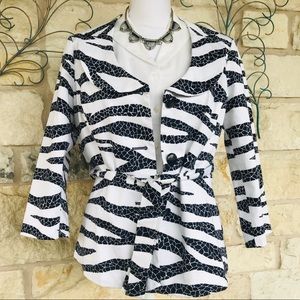 Modern Animal Print Blazer